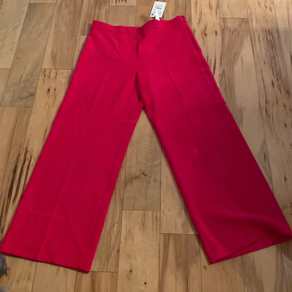 NWT Beautiful Zara fuchsia wide leg pants XL